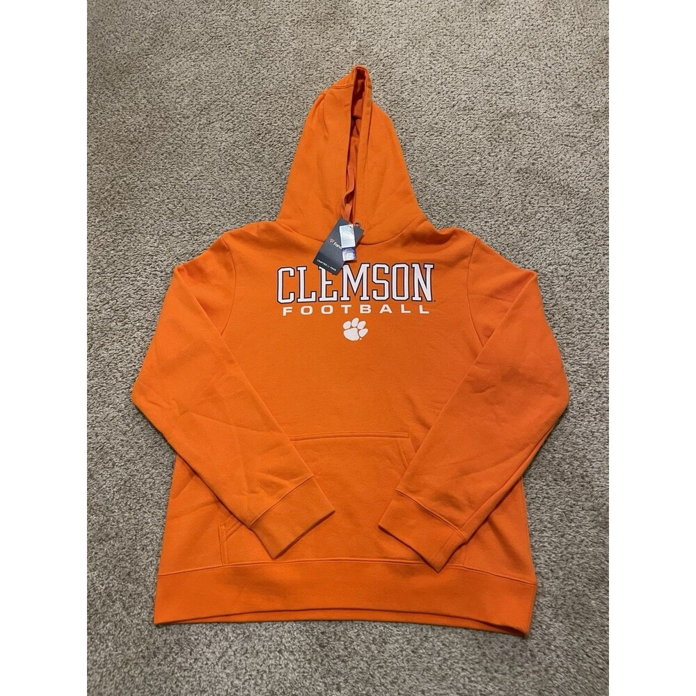 New Clemson University Tigers Hoodie Sweatshirt Large Football Basketball